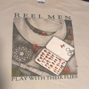 Reel Men Fly fishing T-shirt